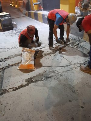 repairing concrete